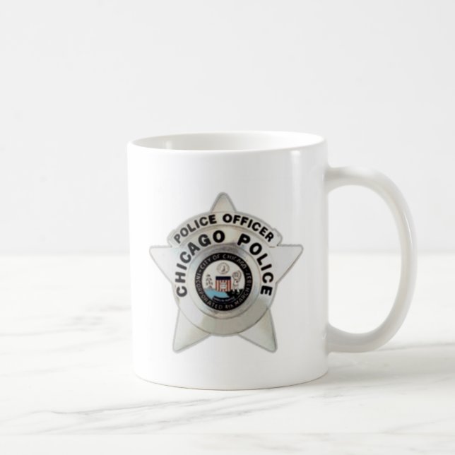 Caneca De Café Crachá da polícia de Chicago (Direita)