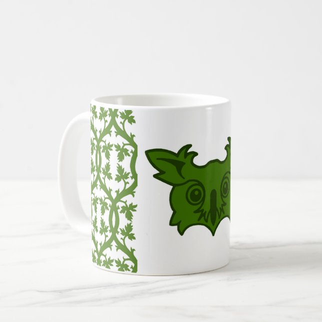 Caneca De Café Crachá da Populace de Owlsherst (Frente Esquerda)