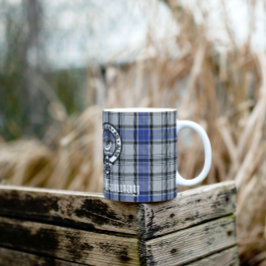 Caneca De Café Crachá de Clan Hannay Crest escocês e personalizad