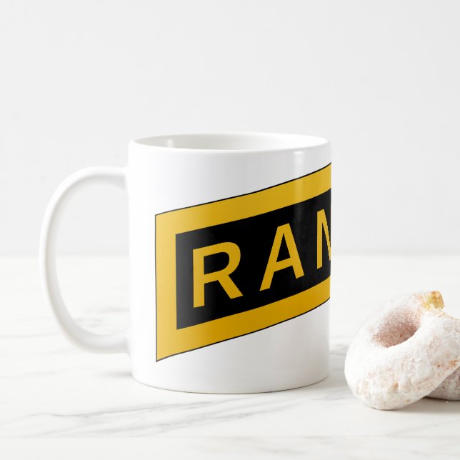 Caneca De Café Crachá de Ranger (Com Donut)