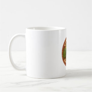 Caneca De Café Crachá de Vintage de Hummingbird com garganta de r