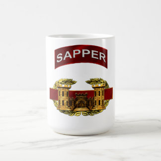 Caneca De Café Crachá do engenheiro de combate do Sapper