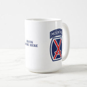 Caneca De Café Crachá "Mountaineer" da 10ª Divisão de Montanha