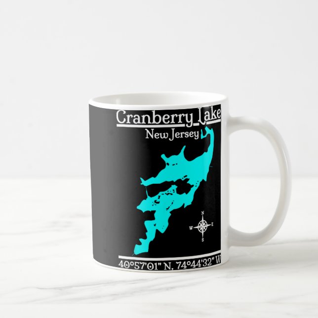 Caneca De Café Cranberry Lake, New Jersey  (Direita)