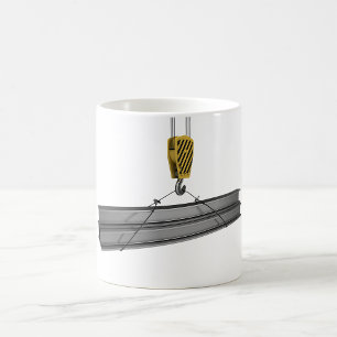 Caneca De Café Crane Levantando Girders Mug