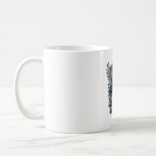 Caneca De Café Cráneo de Serpiente Patriótica Libertad Bestia Ani