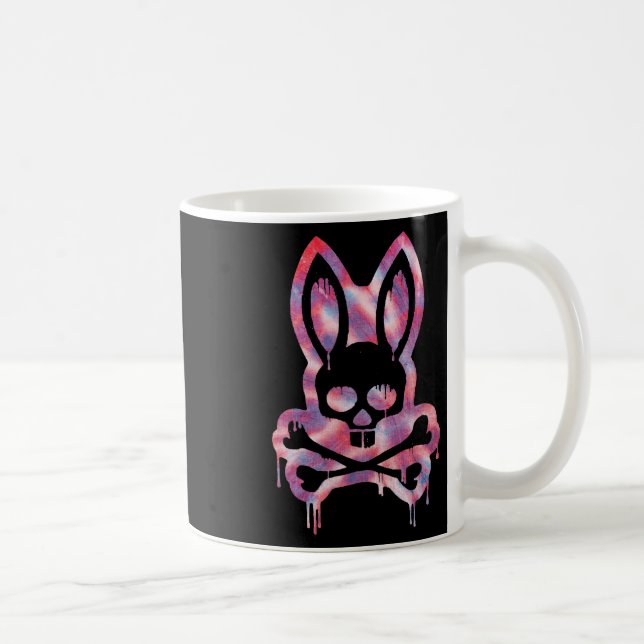 Caneca De Café Crânio Assustador E Crossbones D Rabbit Horror Bun (Direita)