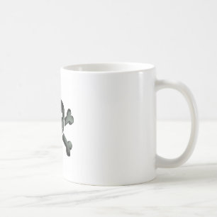 Caneca De Café crânio cruzado