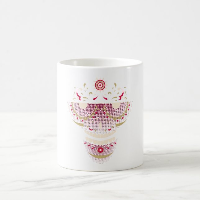 Caneca De Café Crânio de Açúcar com Óculos Retro - Día de los Mue (Centro)