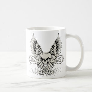 Caneca De Café Crânio de Asa