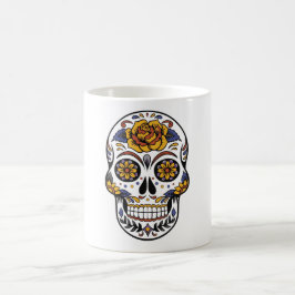 Caneca De Café Crânio de Halloween