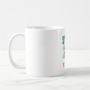 Caneca De Café Crânio de Halloween Vibrações Assustadoras Horror 