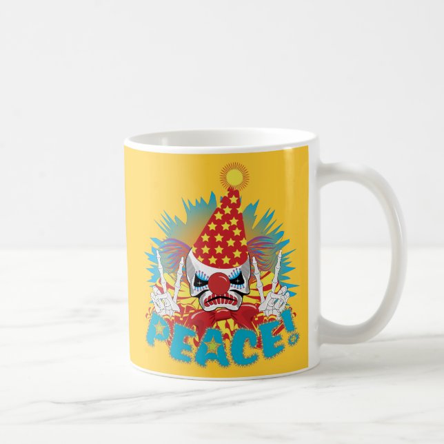 Caneca De Café Crânio de Palhaço (Direita)