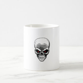 Caneca De Café Crânio de Prata