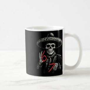 Caneca De Café Crânio do Dia dos Mortos Engraçado Dia De Los Muer