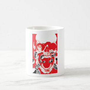 Caneca De Café Crânio e anéis - vermelho