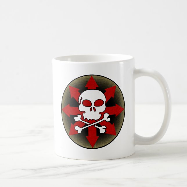 Caneca De Café Crânio e setas (Direita)