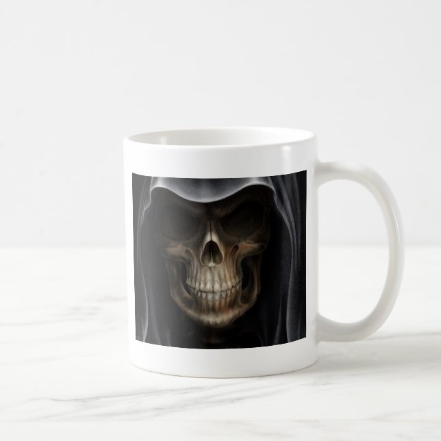 Caneca De Café Crânio encapuçado - Ceifador (Direita)