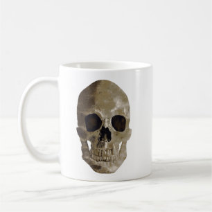 Caneca De Café Crânio Grungy