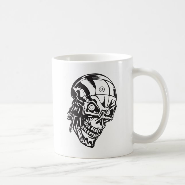 Caneca De Café Crânio humano 146 (Direita)