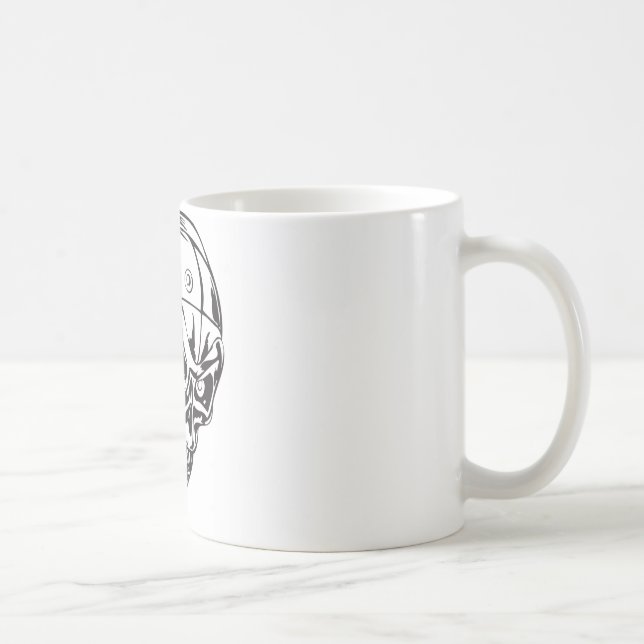 Caneca De Café Crânio humano 146 (Direita)