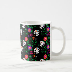 Caneca De Café crânio negro