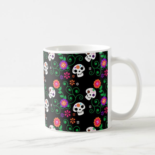 Caneca De Café crânio negro (Direita)