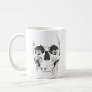 Caneca De Café Crânio Para Ventiladores De Horror, Maníacos De 