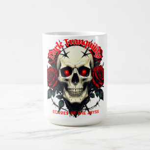 Caneca De Café Crânio & Rosas – Dark Tranquility