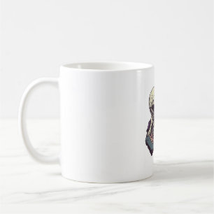 Caneca De Café Cranio vs Gato � Batalha Engraçada de Xadrez
