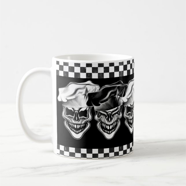 Caneca De Café Crânios de riso do cozinheiro chefe (Esquerda)