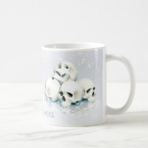 Caneca De Café Crânios na neve