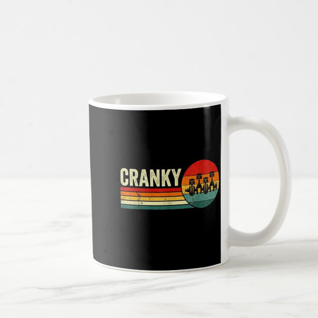Caneca De Café Cranky Car Engine Crankshaft Fathers Day Dad Men H (Direita)