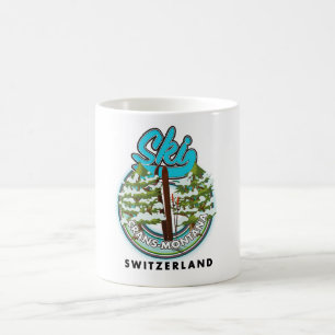 Caneca De Café Crans-Montana Suíça esqui