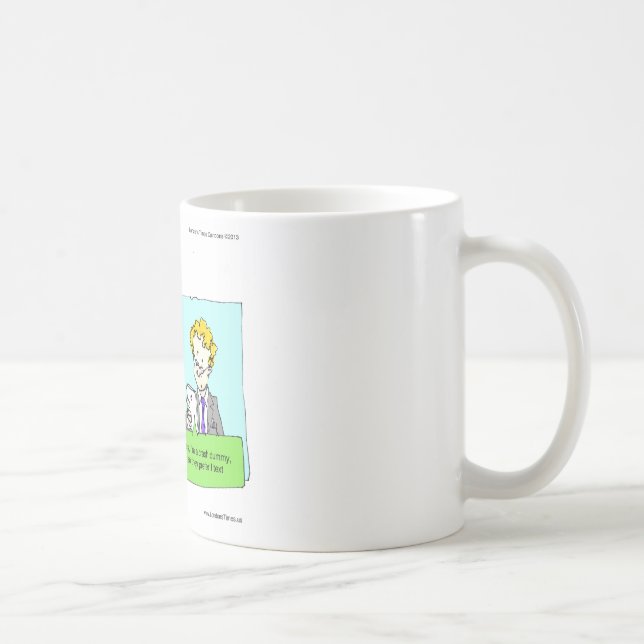 Caneca De Café Crash Text Dummy Engraçado (Direita)