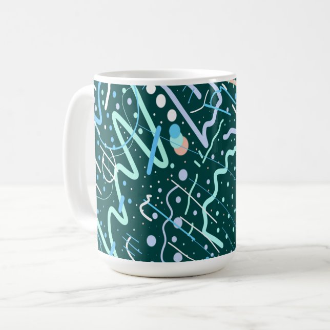 Caneca De Café Crateras e Cometas (Frente Esquerda)