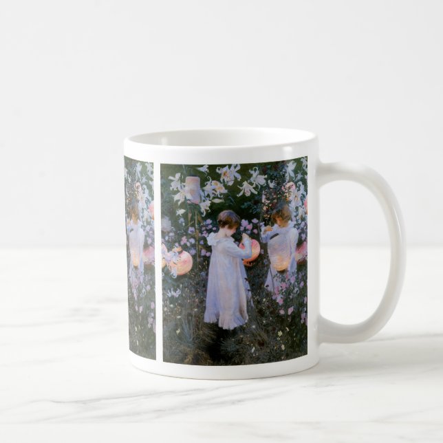 Caneca De Café Cravo, Lily, Lily, Rosa Coffee Mug (Direita)