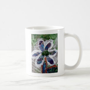 Caneca De Café Crayon Floral Design