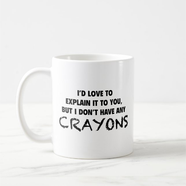 Caneca De Café Crayons Coffee Mug (Esquerda)