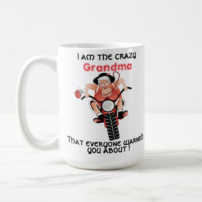 CANECA DE CAFÉ CRAZY GRANDMA (Esquerda)