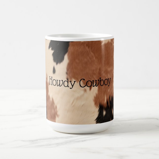 Caneca De Café Cream Brown Cowhide (Centro)