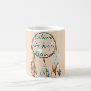Caneca De Café Cream Brown Turquoise Drecher
