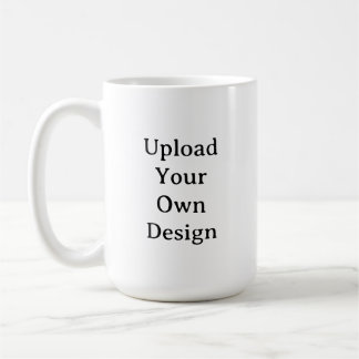 Caneca De Café Create Your Own Simple Custom 15 oz Classic