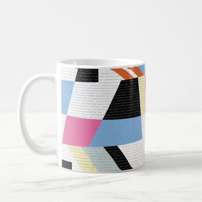 Caneca De Café Creative Geométrico: Design do Padrão de Comprimen (Esquerda)