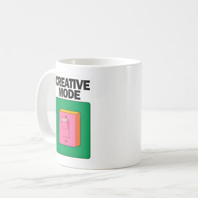 Caneca De Café Creative Mode (Frente Esquerda)