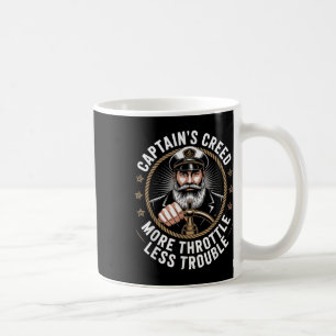 Caneca De Café Credo dos Capitães Mais Acelerador Menos Problema 
