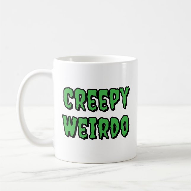 Caneca De Café Creepy Weirdo (Esquerda)