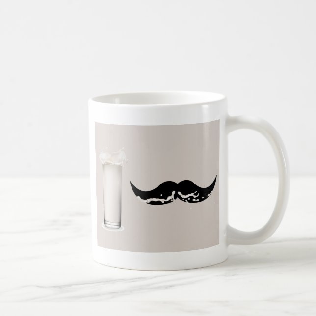 Caneca De Café Creme de bigode leite (Direita)