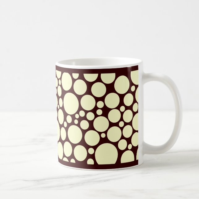 Caneca De Café Creme Manchado em Marrom Escuro (Direita)