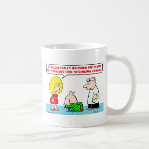 Caneca De Café creme shrinking escovado doutor do hemorrhoid dos